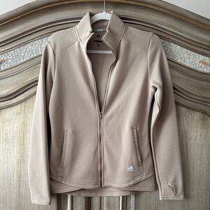 Adidas Women's Beige Ribbed Utility Jacket